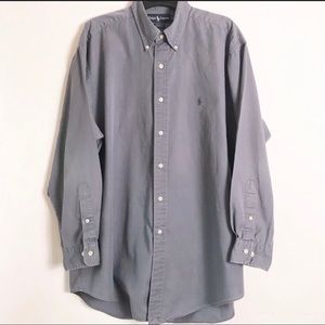 • Ralph Lauren YARMOUTH gray dress shirt •